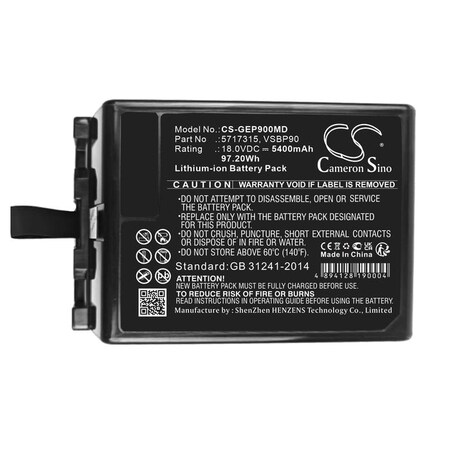 Bsc Preferred GE Vivid IQ Medical Replacement Battery CS-GEP900MD